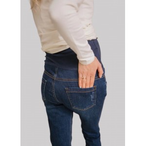 Трендовые джинсы с замочками Синие